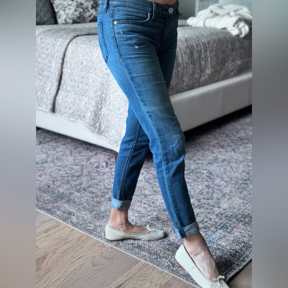 Hudson Tally Unfamed Hem Skinny Cropped Jeans 27 - Picture 2 of 7